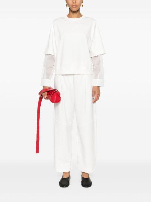elasticated-waistband track pants
